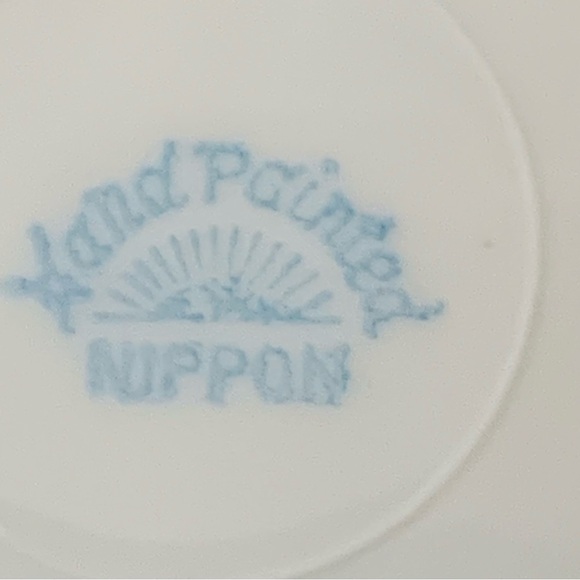Lot of 2 Imperial Nippon Hand Painted  6 1/2" Plates - Picture 7 of 9